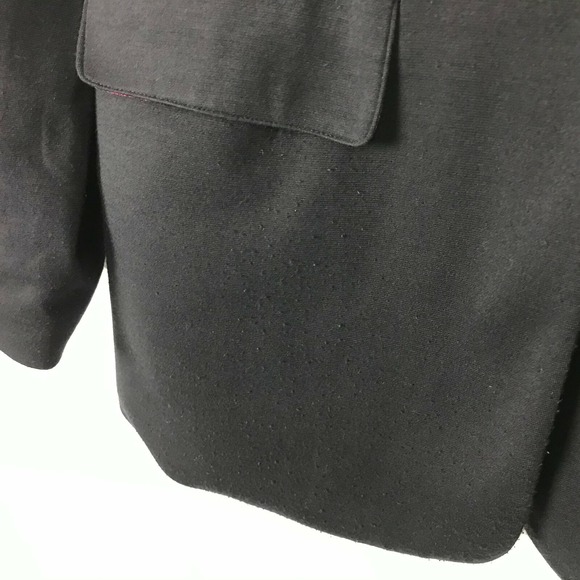 Susan Graver Black Blazer Womens Size XS Soft Button Front Pockets Career Work - Picture 3 of 6